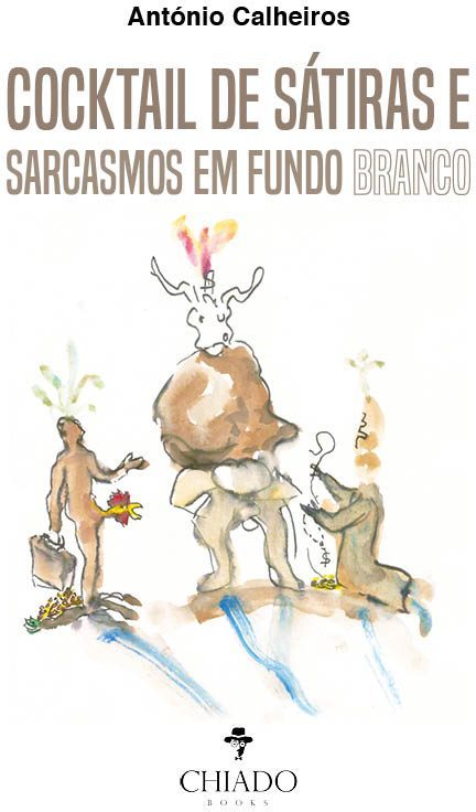 Cocktail de sátiras e sarcasmos em fundo branco